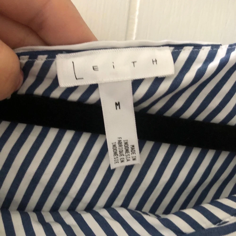 Leith Striped One Shoulder Ruffle Top - Picture 3 of 7